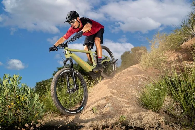 man biking for health benefits